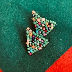 Women’s Ugly Christmas Tree Sweater Match Earrings